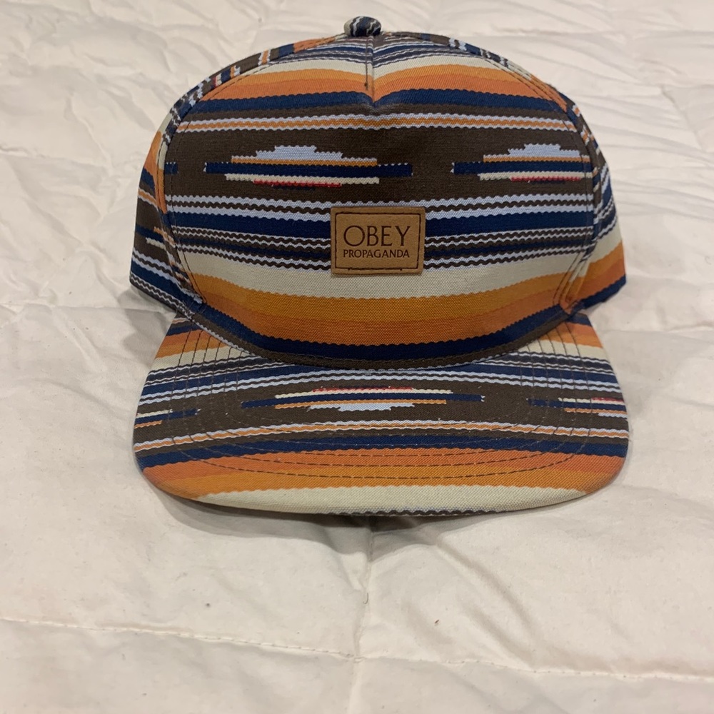 Obey hat with adjustable strap